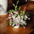 静岡県静岡市清水区花のナカムラの花　スイートピンクのお供えアレンジメント